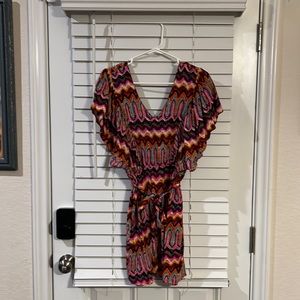 Women’s Derek Heart Multicolor Boho Mini Dress